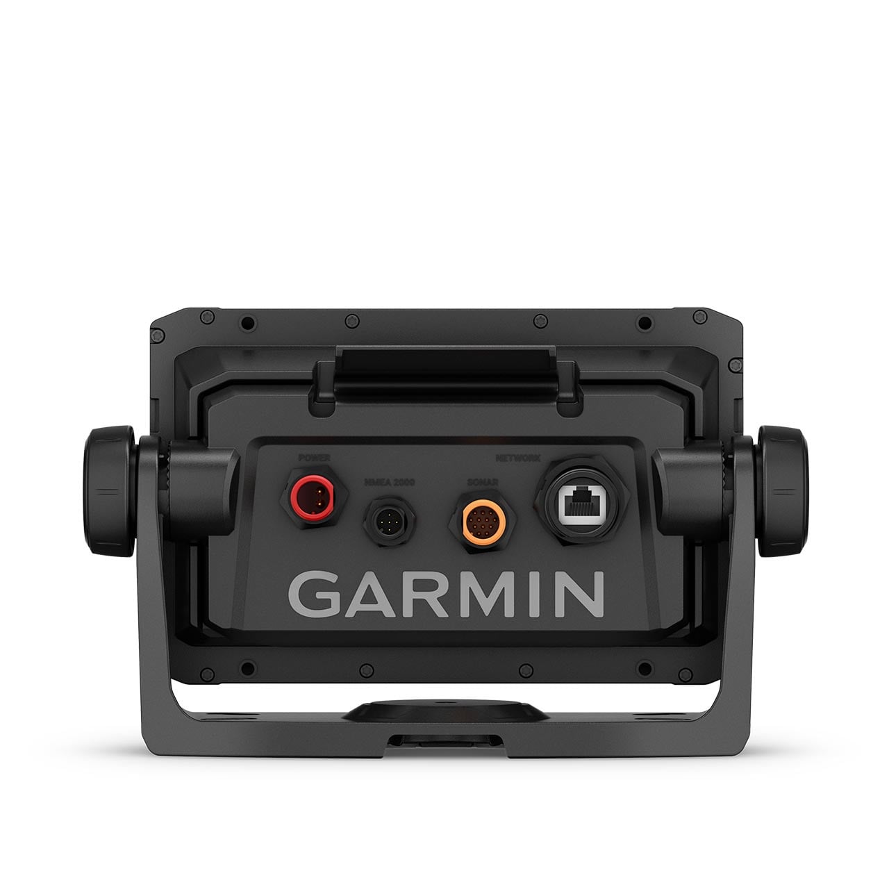 Garmin ECHOMAP UHD2 65sv Canada+Alaska Back of unit with connectors