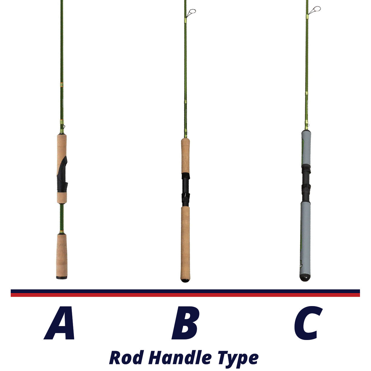 ACC Crappie Spinnin' Stix handle comparison chart
