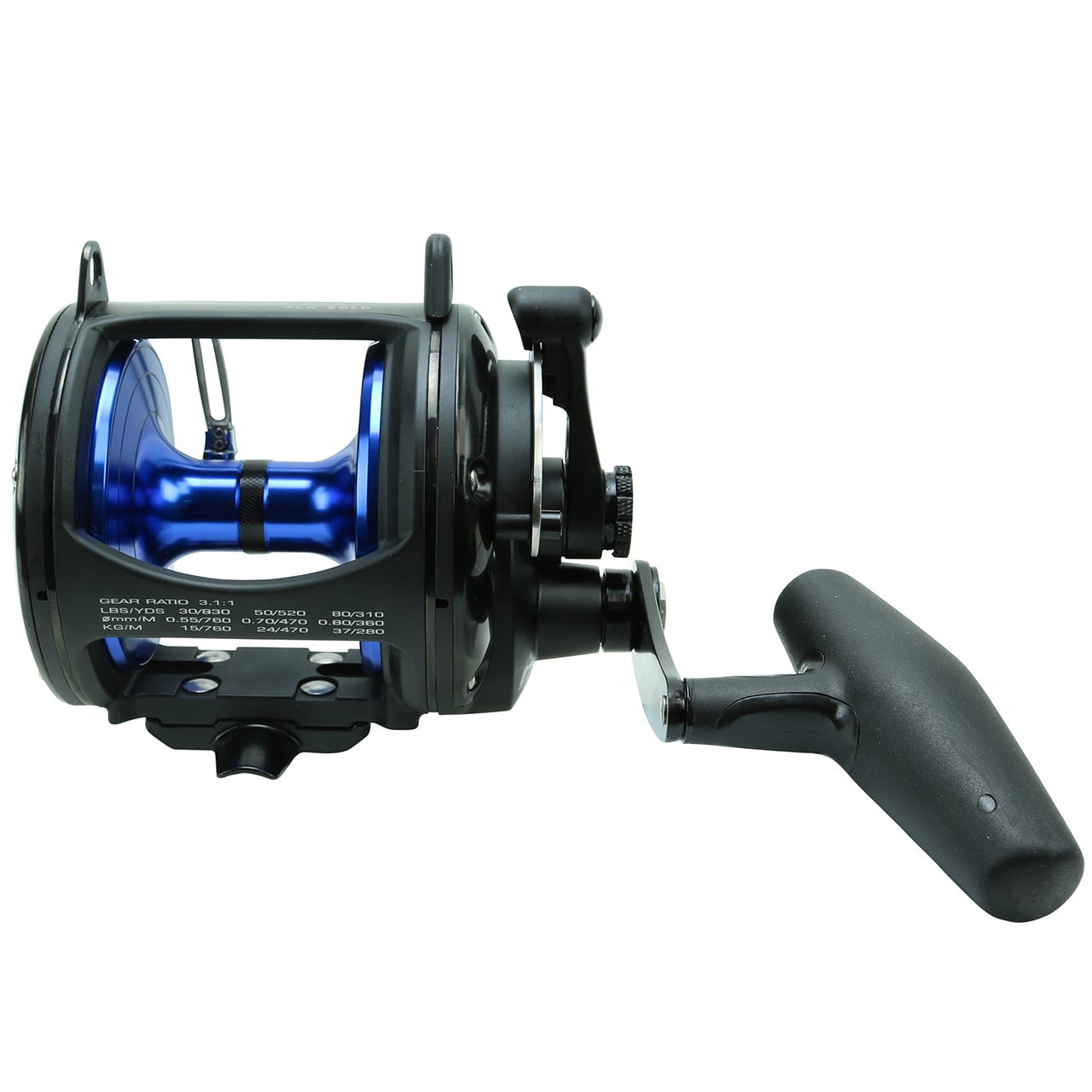 Okuma Solterra SLX B Lever Drag Reel front of reel