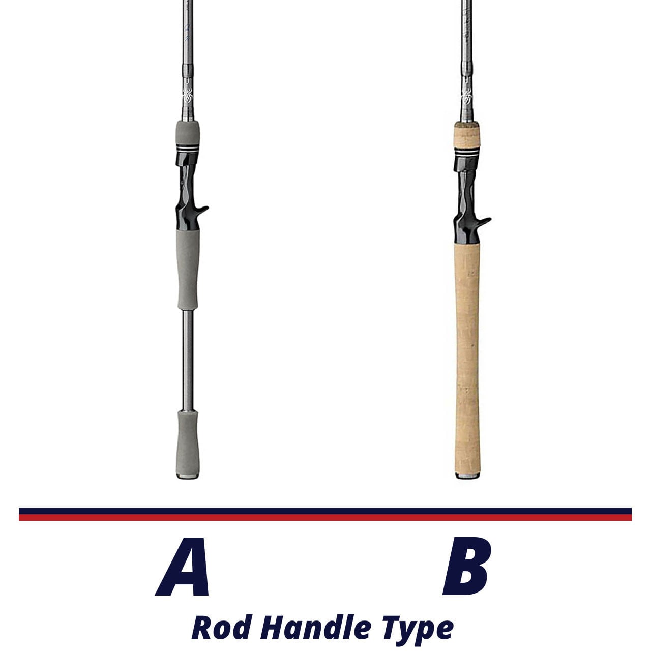 Daiwa Tatula Elite Glass Casting Rod handle comparison chart