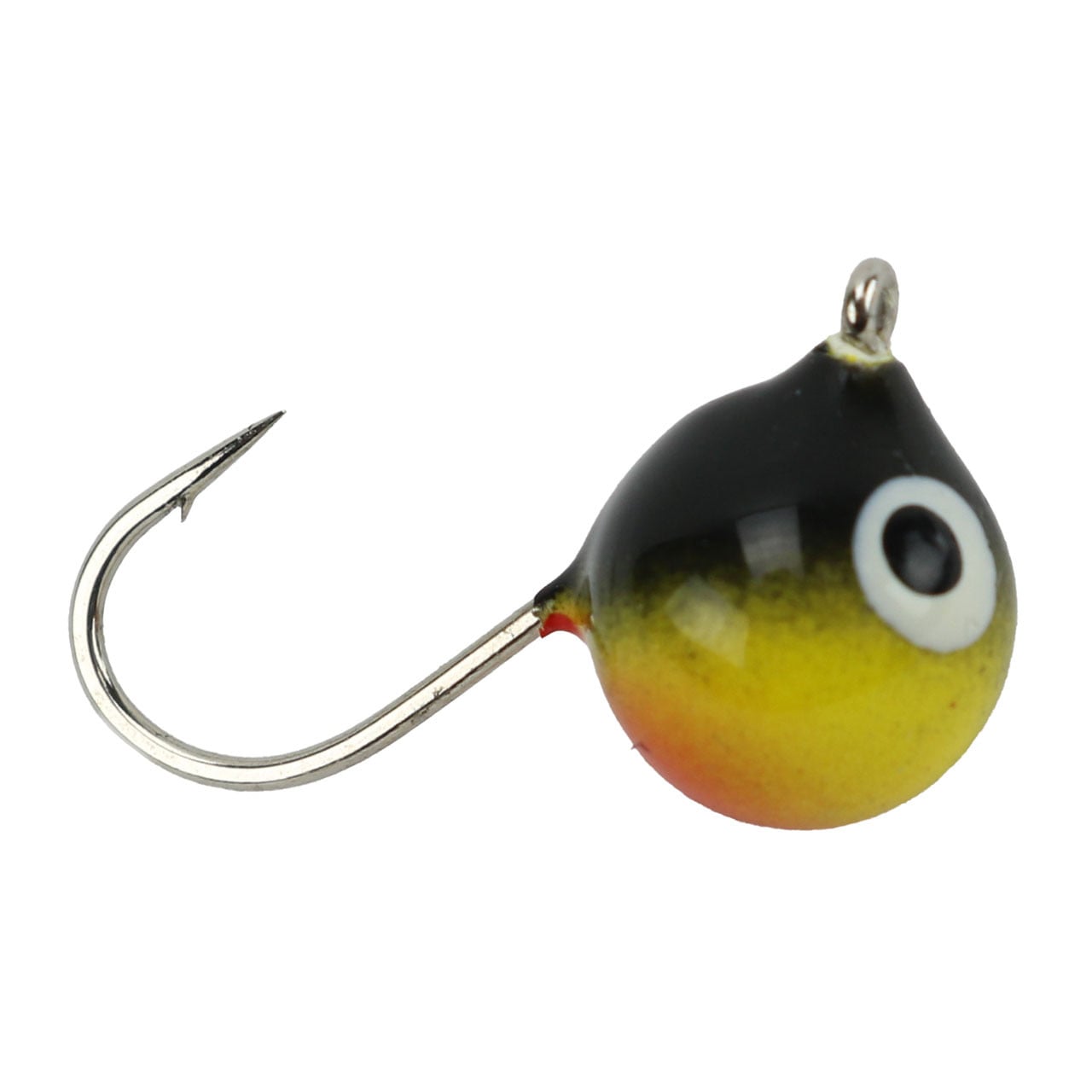 Fiskas Wolfram BALZ Series Tungsten Ice Jig color Black Yellow