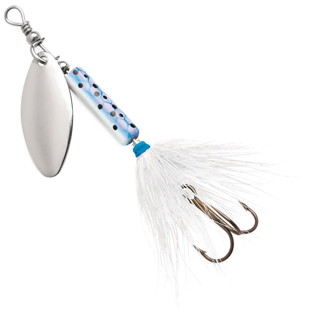 Blue Fox Whip Tail Deep Runner Spinner color Rainbow Trout