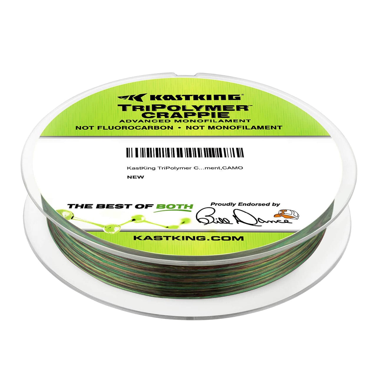 KastKing TriPolymer Crappie Monofilament color Camo