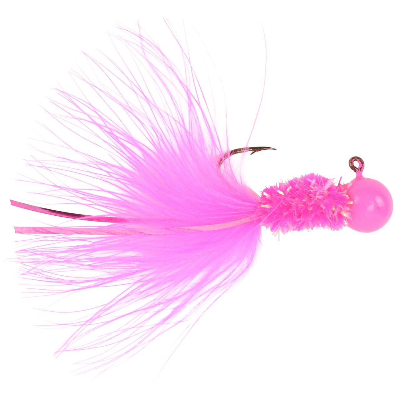 Crappie Killer Marabou Jigs color Pink Lady