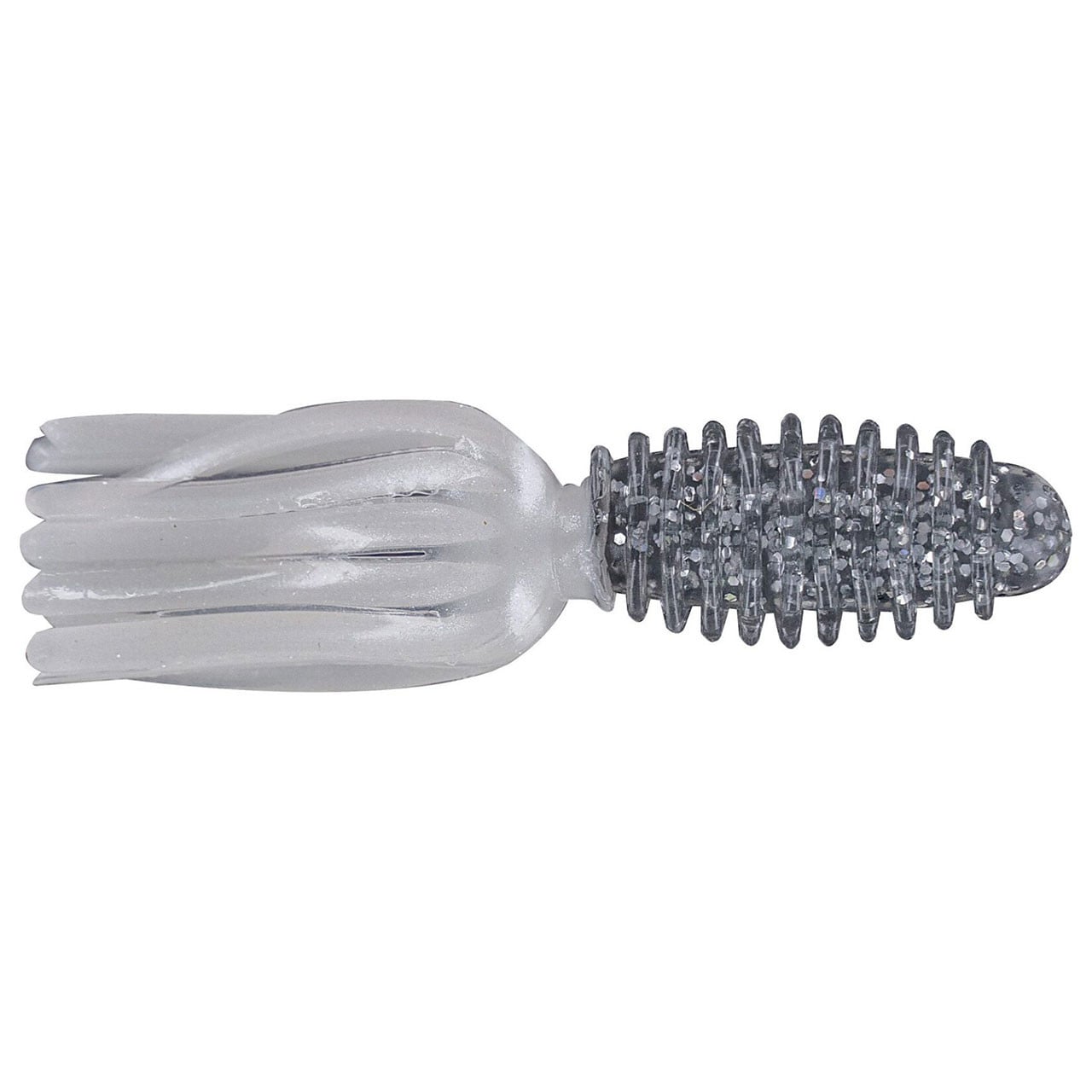 Big Bite Baits Slab Tube color Silver Glitter Pearl