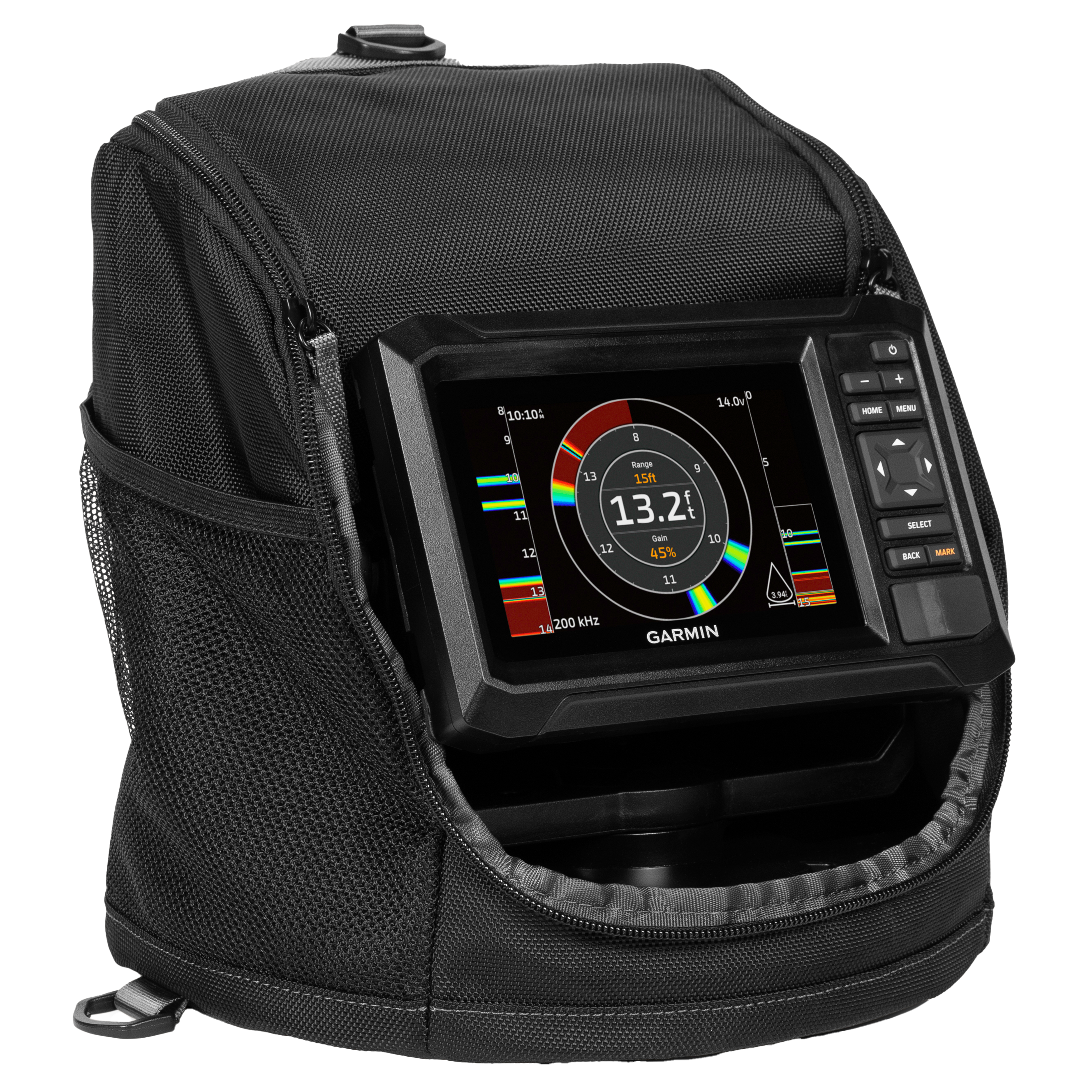 Garmin ECHOMAP UHD2 53cv Ice Fishing Bundle 1/4 turn right