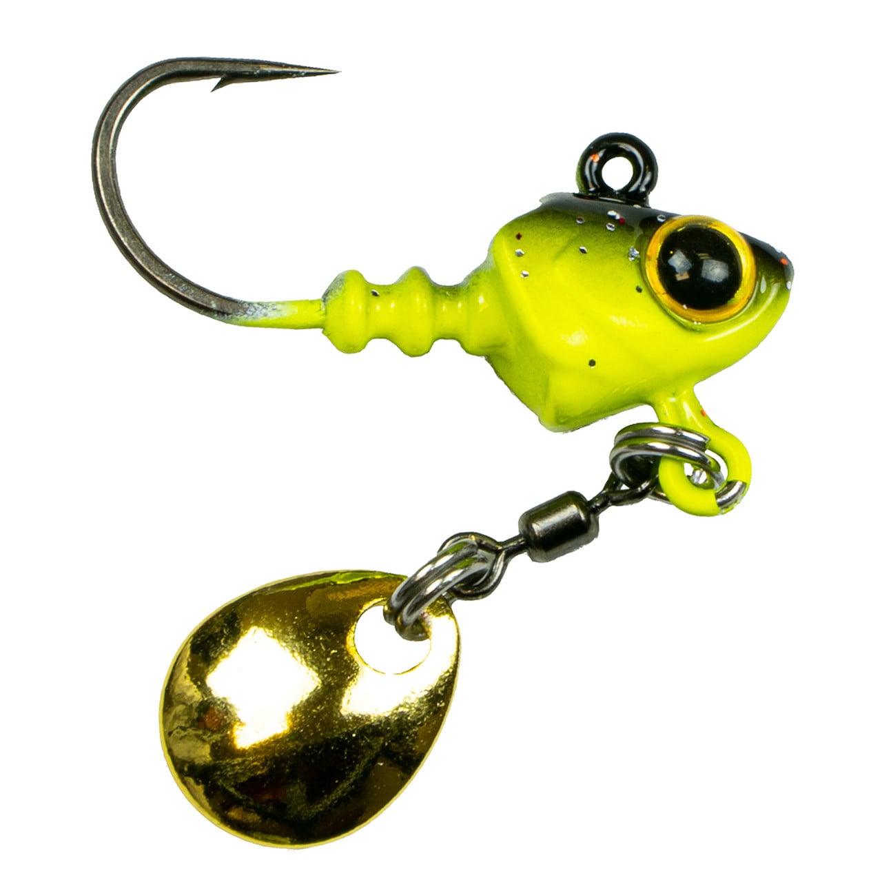 6th Sense Pecos Underspin Jig Head color Black Neon