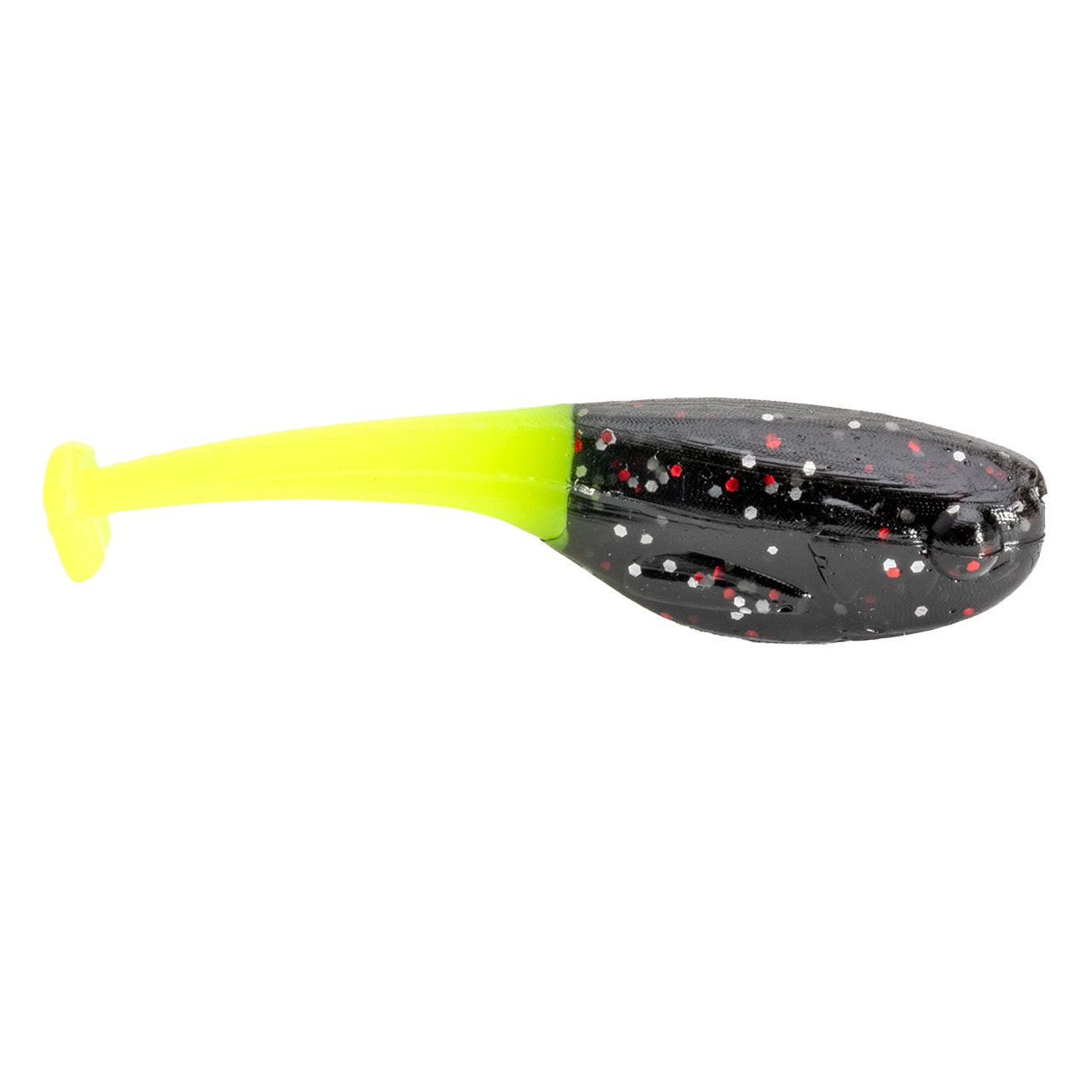 Mr. Crappie Lil' Suck'r Tuxedo color Black Chartreuse