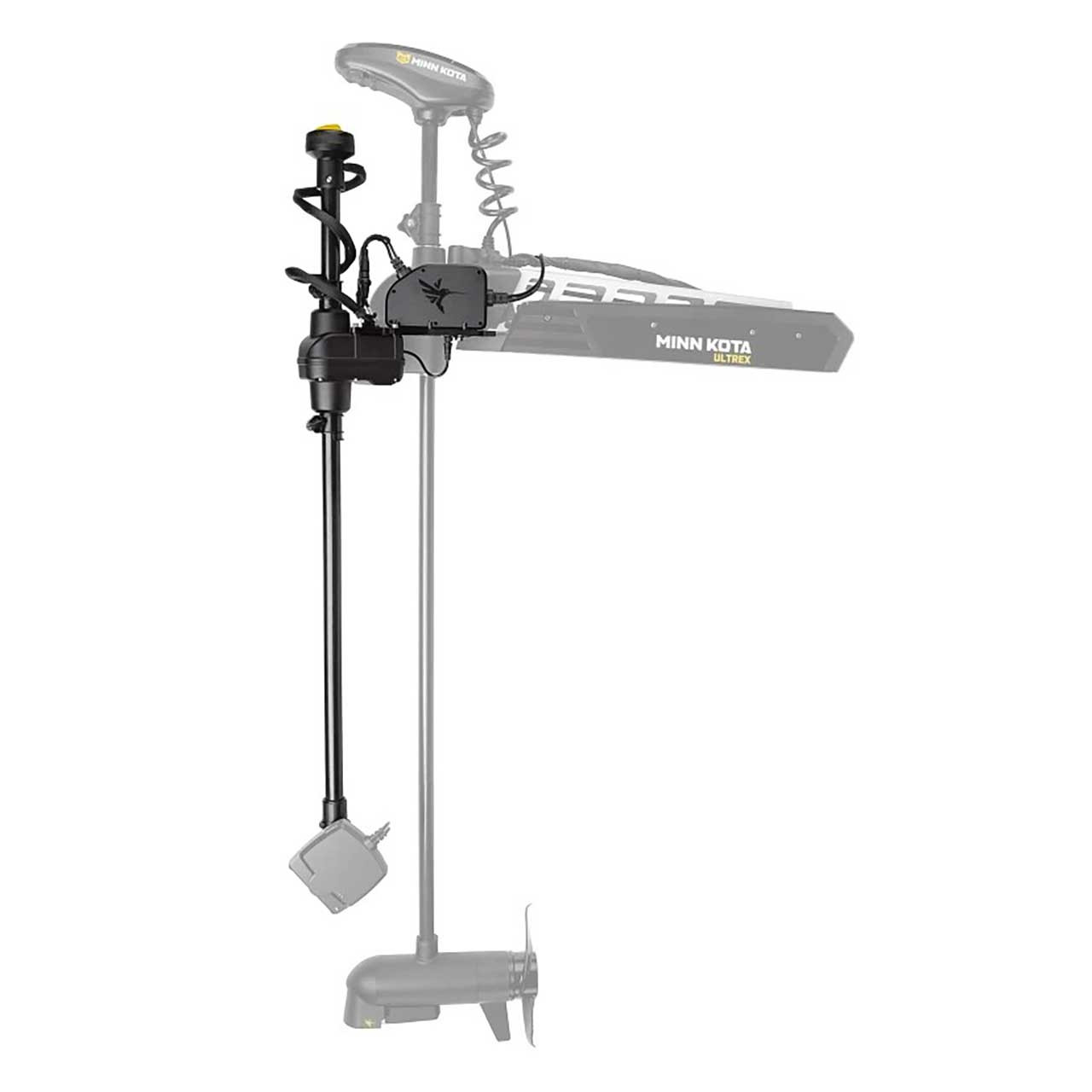 Humminbird Mega Live TargetLock Ultrex 60" Adapter Kit mounted on Ultrex trolling motor with a 60" shaft (not included)
