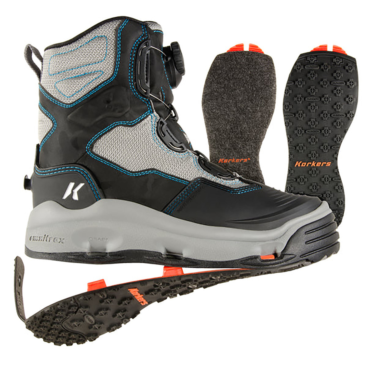 Korkers Darkhorse Women's Wading Boot with Felt & Kling-On Soles