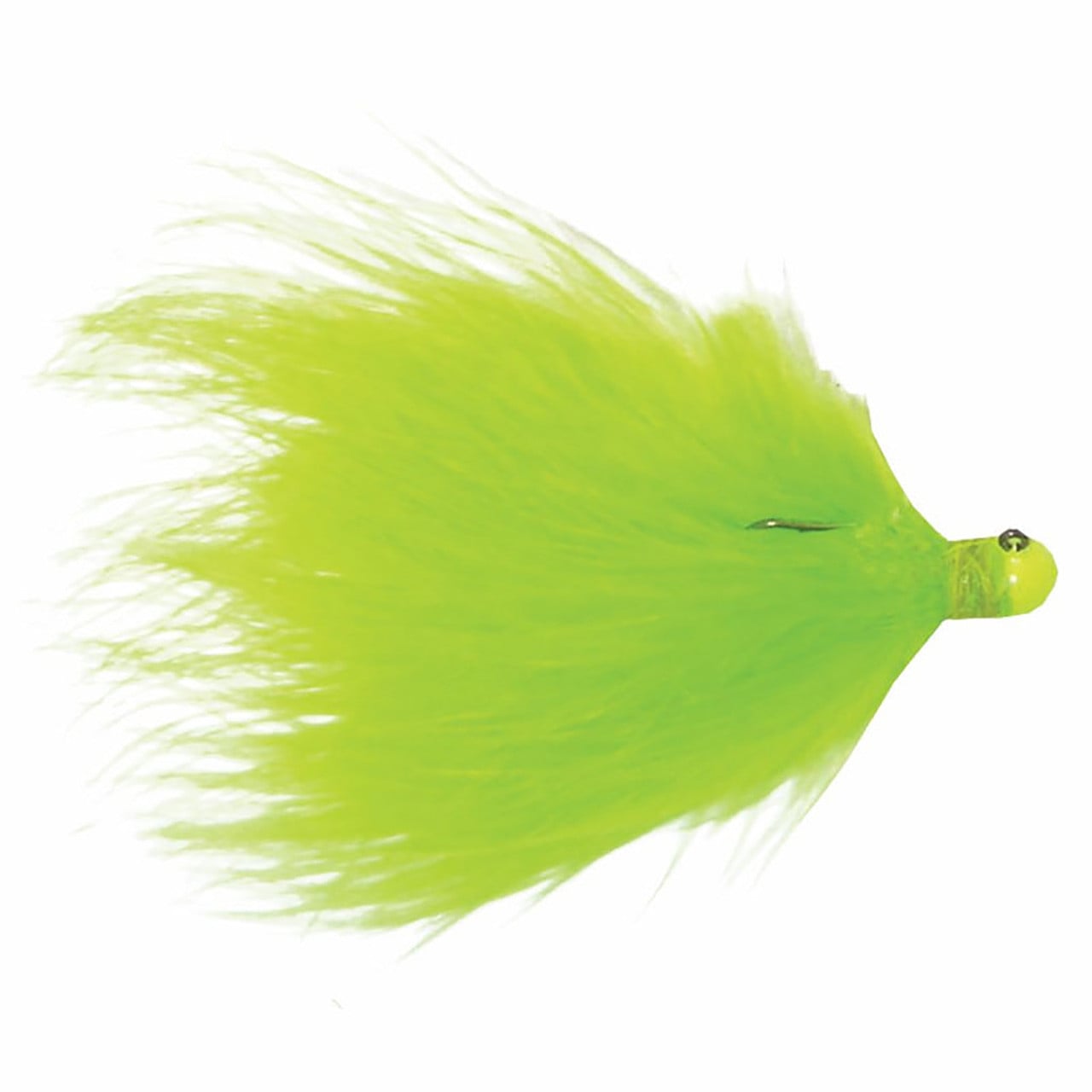 Kalin's Hand-Tied Marabou Jig color Chartreuse