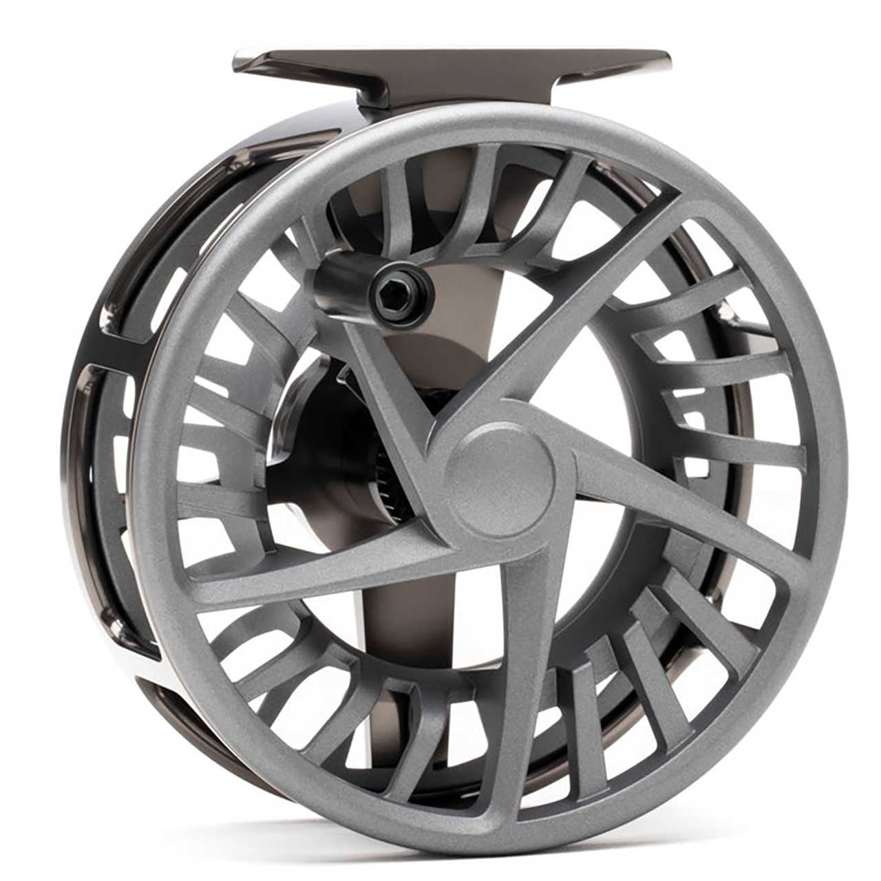 Lamson Remix HD S-Series Fly Reel 3-Pack color Smoke-Pack handle side