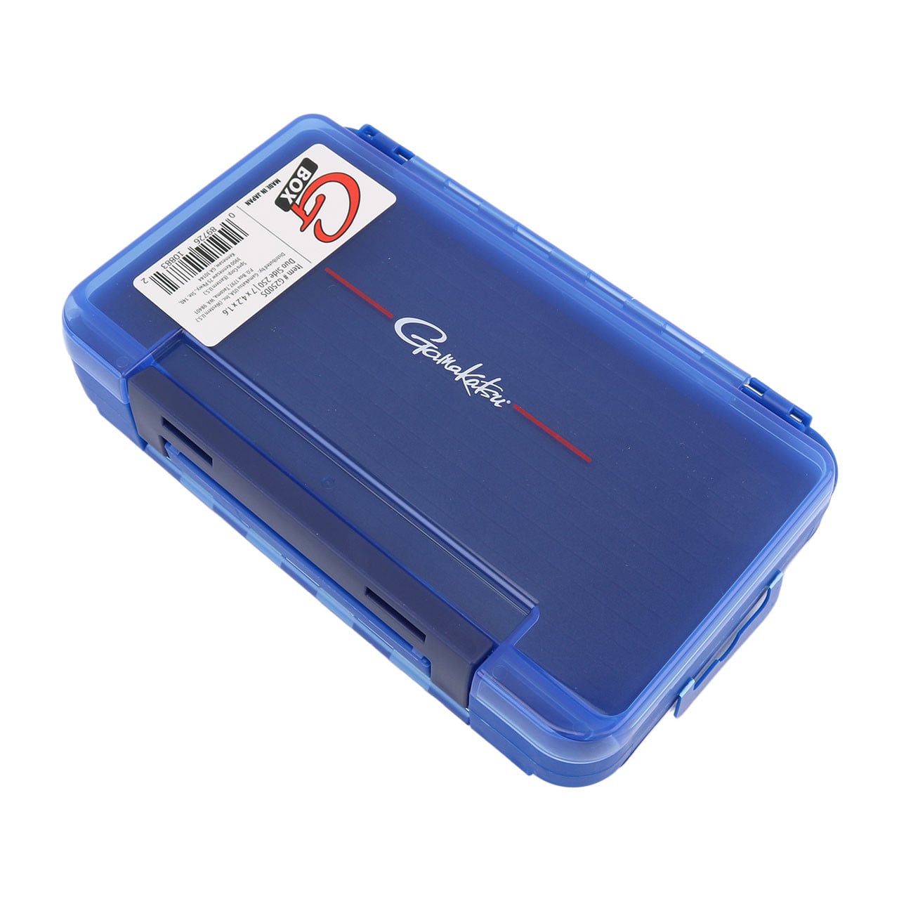 Gamakatsu G-Box Duo Side Case closed 1/4 turn slit foam side