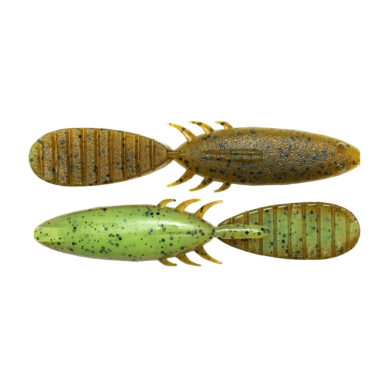 Keitech Paddlin' Beaver color Green Pumpkin Chartreuse