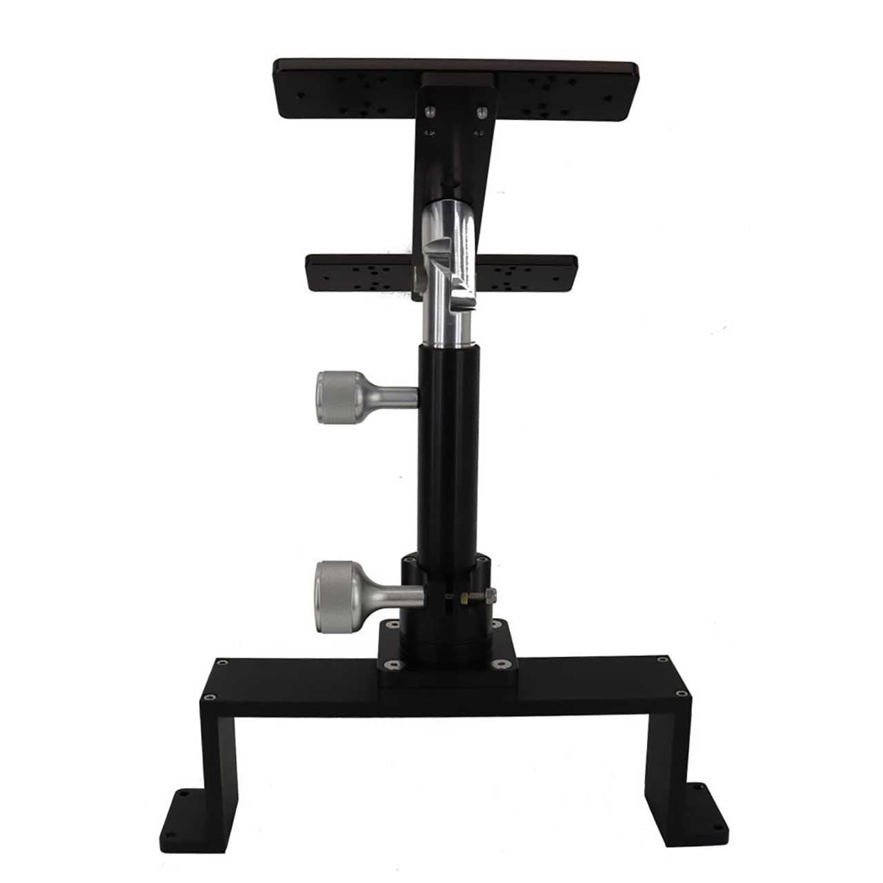 Cornfield Telescoping Short Swivel Double Monitor Mount back view