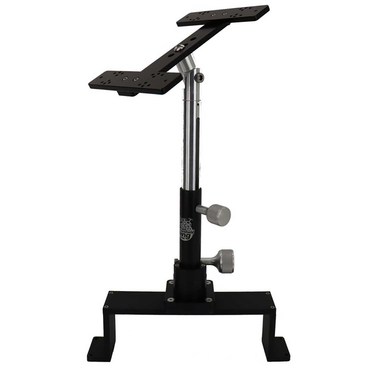 Cornfield Telescoping Short Swivel Double Monitor Mount extended view