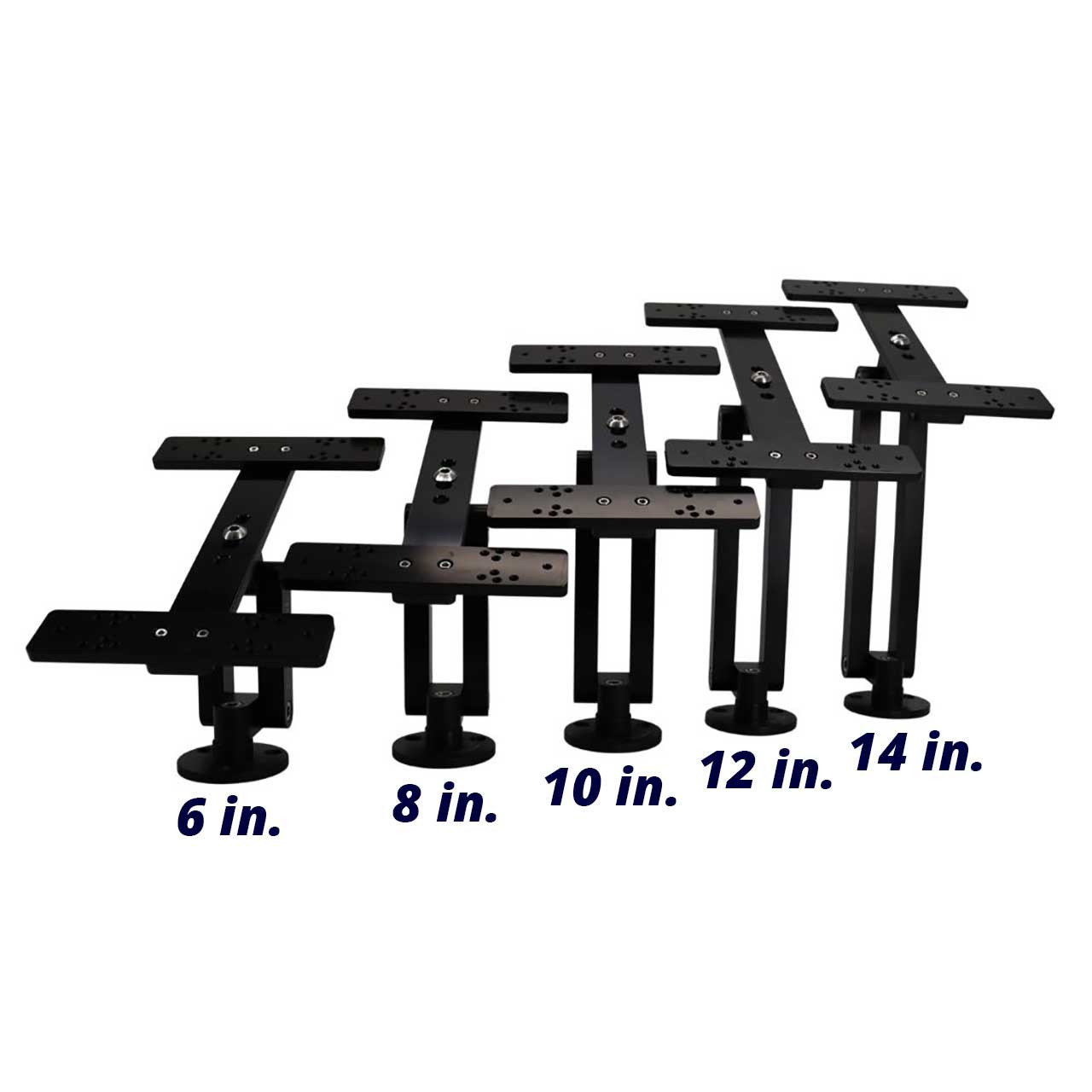 Cornfield Double Monitor Deck Mount size comparison