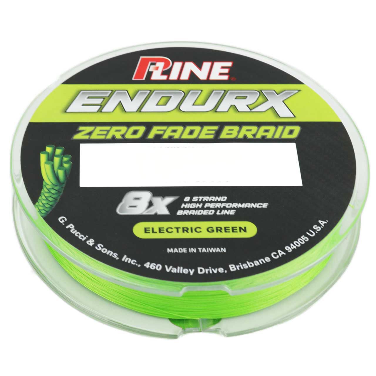 P-Line EndurX No Fade Braid Electric Green 150 yds/300 yds