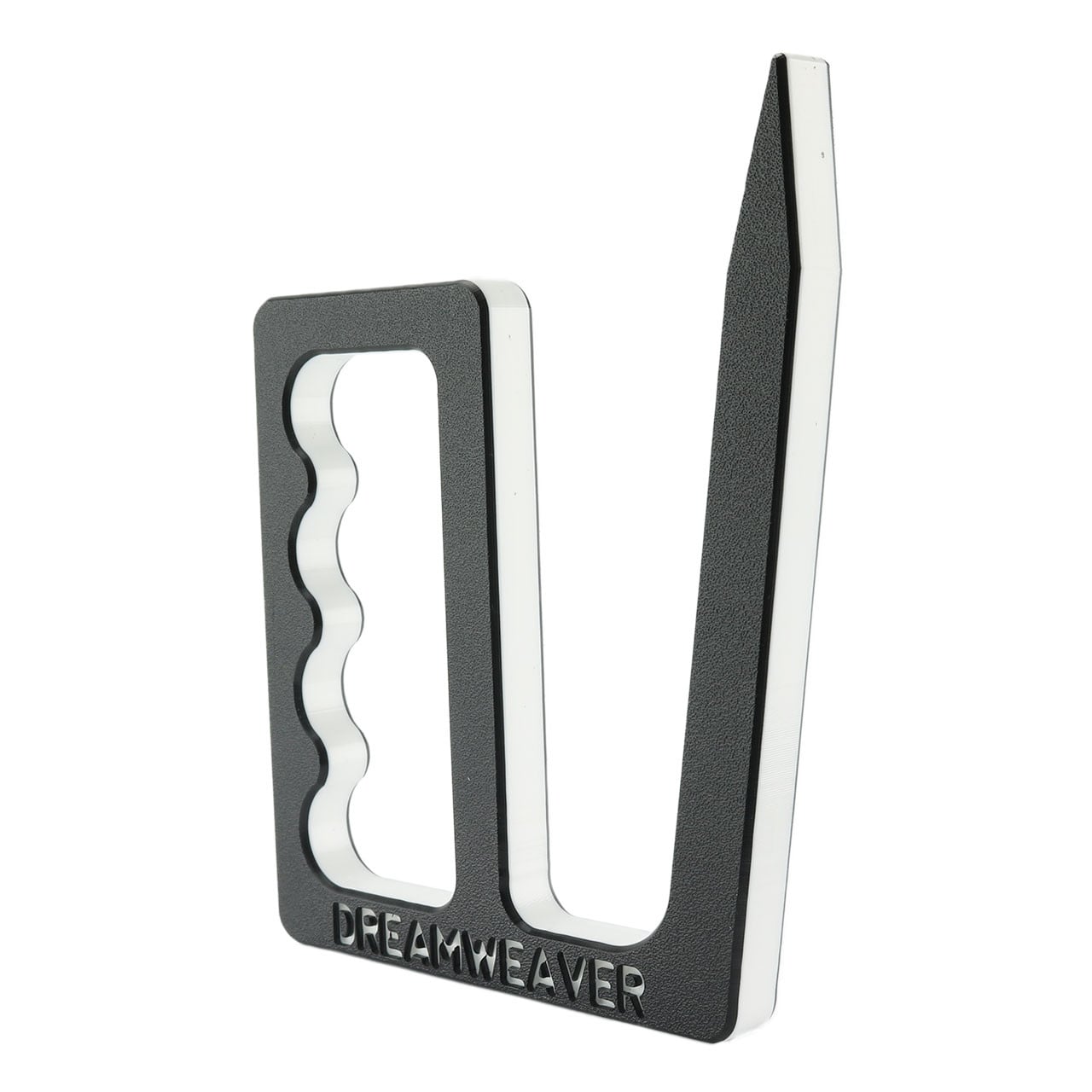 Dreamweaver Fish Handler color Black angled view showing grip and white accent