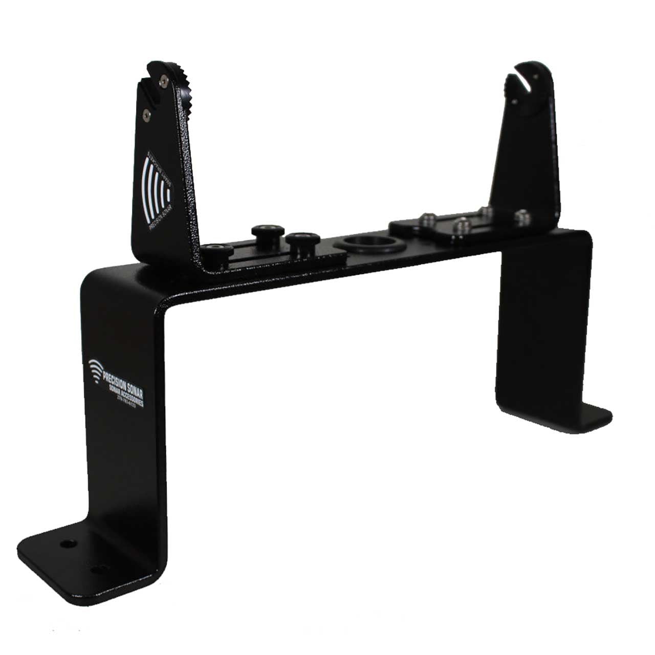 Precision Sonar Bow Mount Sonar Bracket 6 in. angled right Smart Brackets not included (Upper brackets with large sonar logo)