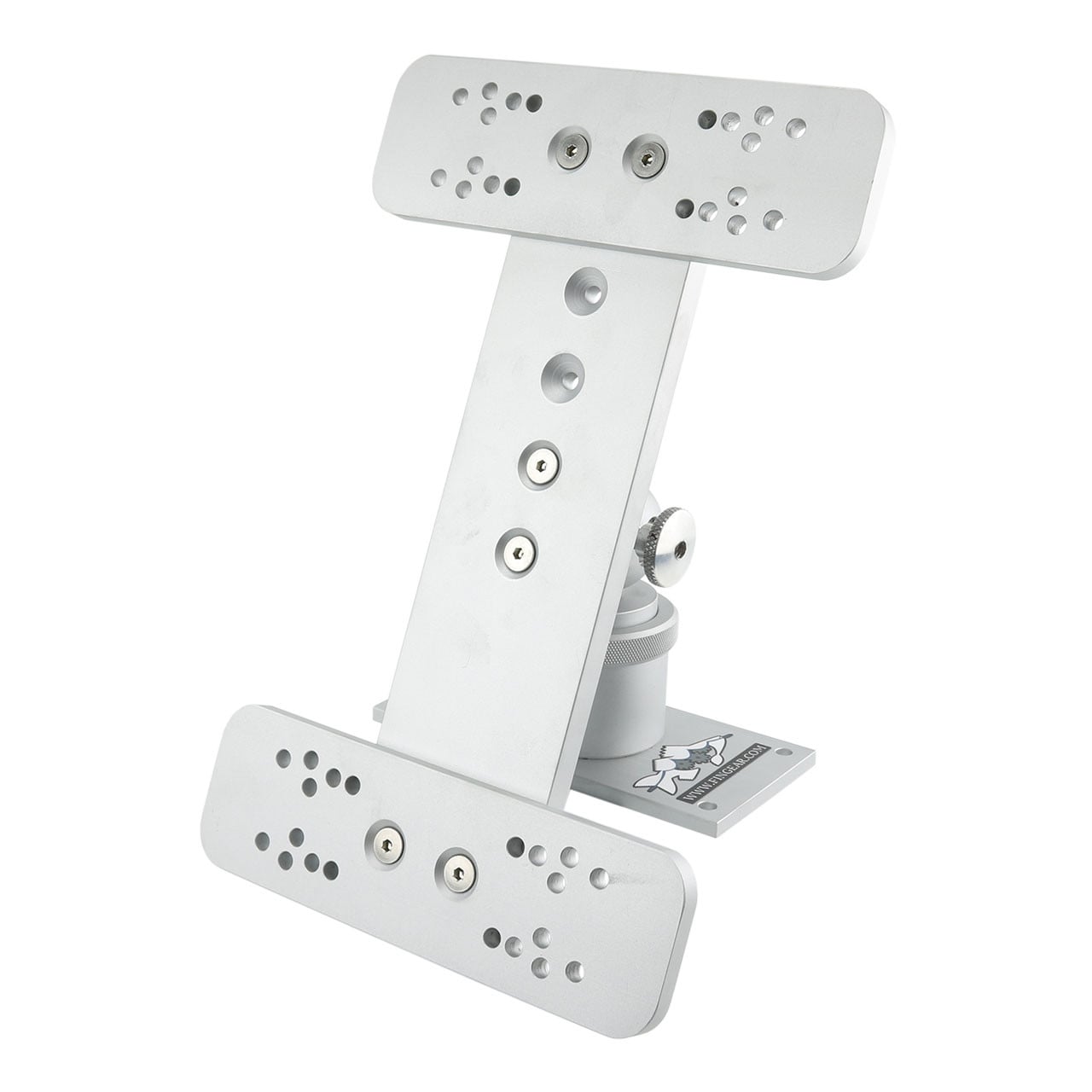 Fin Gear Double Electronics Mount color Silver 2 inch model