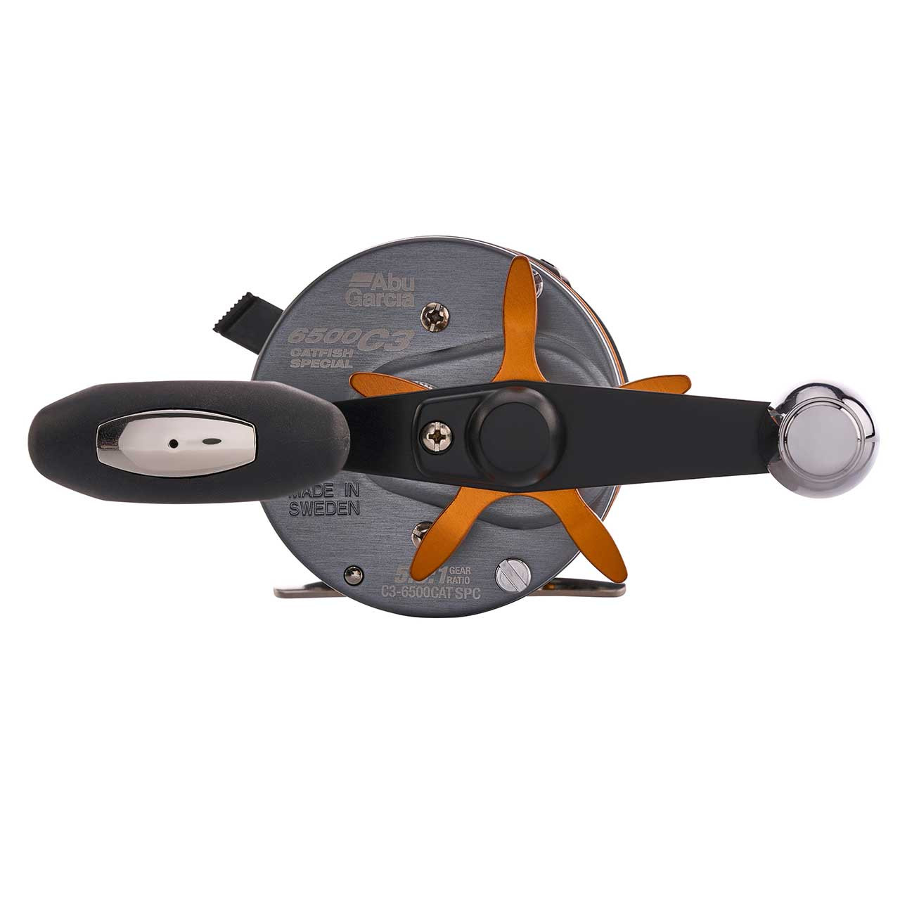 Abu Garcia Ambassadeur C3 Catfish Special Round Casting Reel model 6500 handle and star
