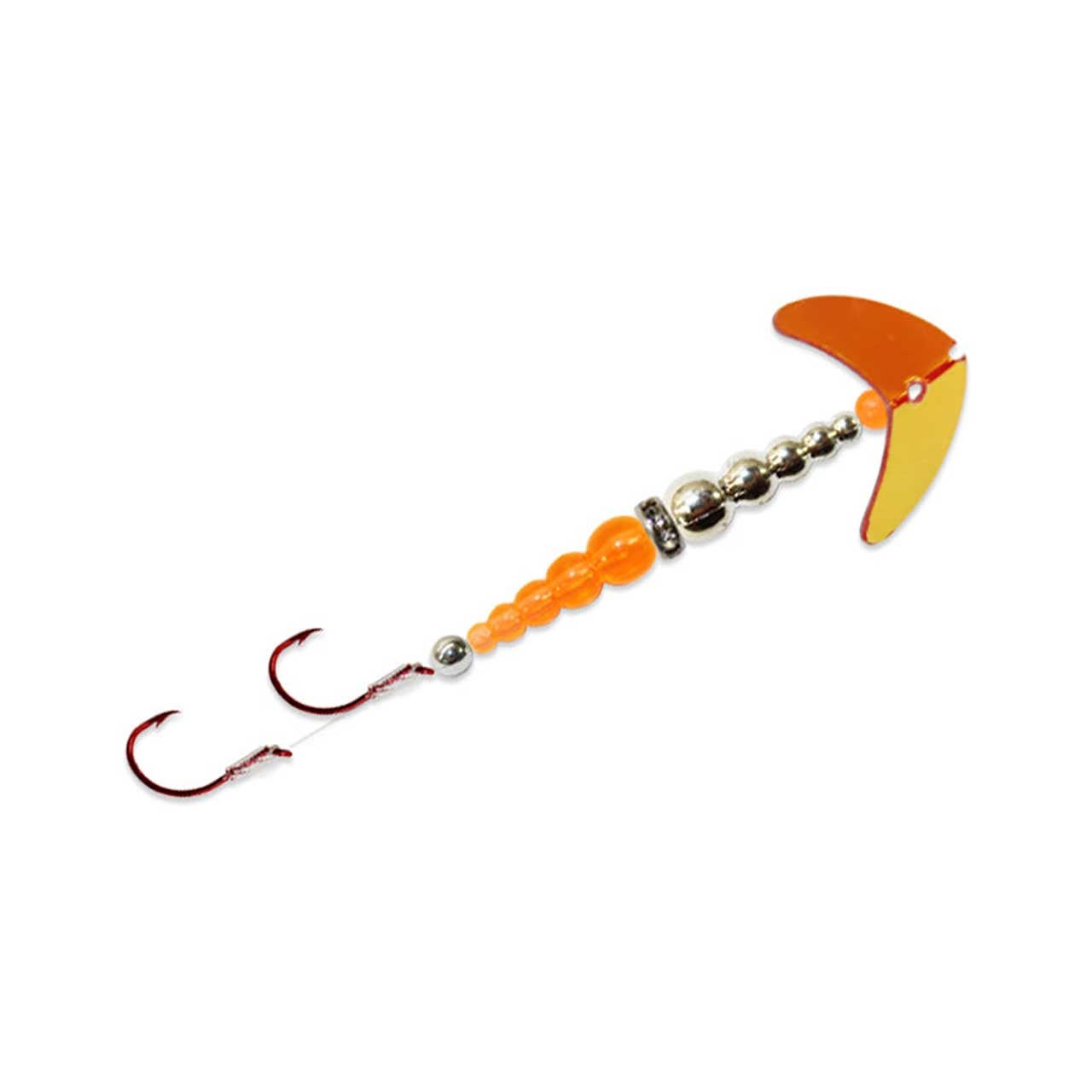 Mack's Double Whammy Kokanee Pro color UV Copper with Chrome Fire Orange