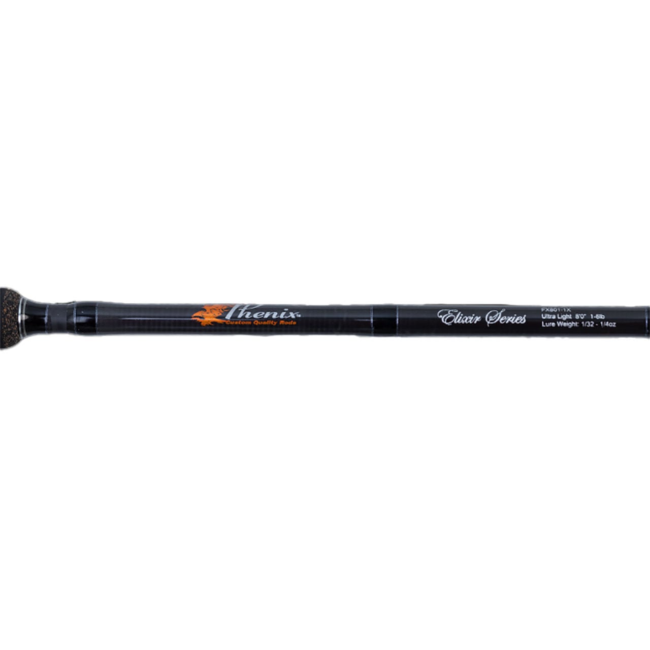 Phenix Elixir Ultralight Spinning Rods close up of blank