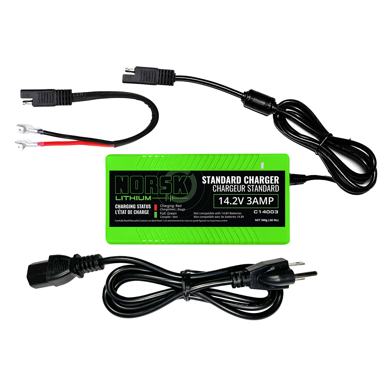 Norsk 14.2V 3A Standard LiFePO4 Charger