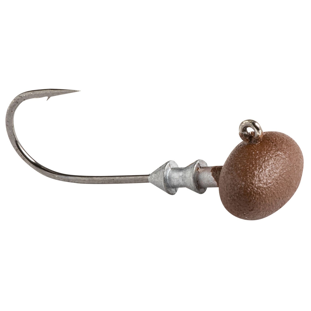 Great Lakes Finesse Stealth Football Jig Head color Matte Brown