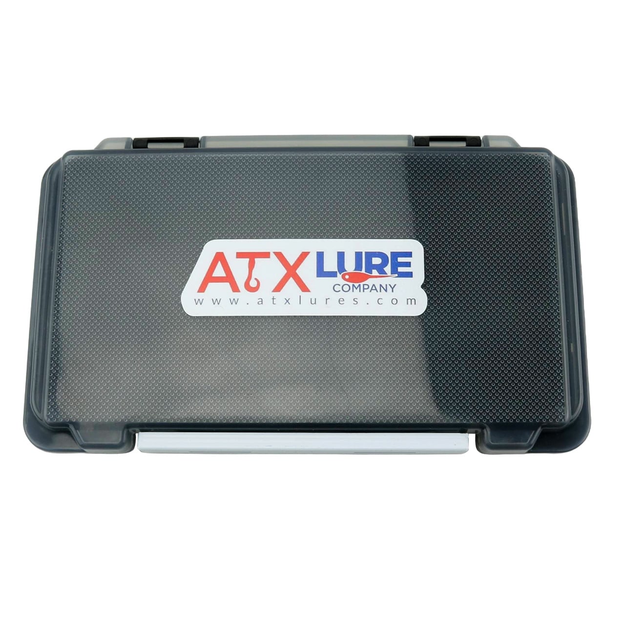 ATX Lure Company Foam Slit Jig Box color Black closed lid