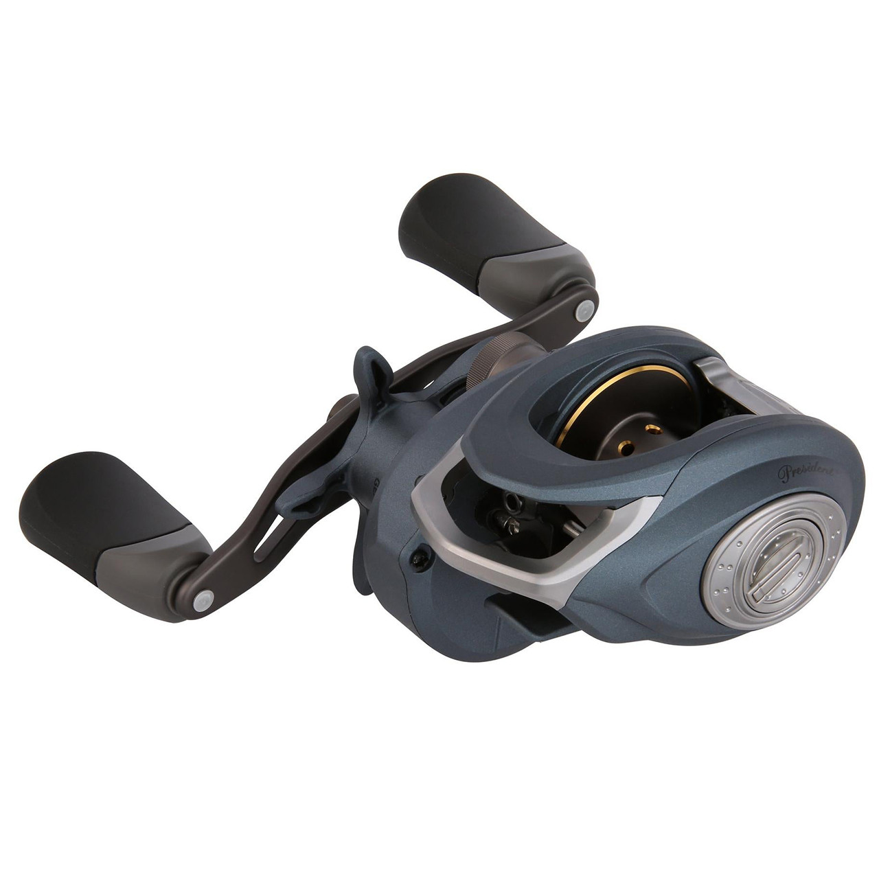 Pflueger President Low Profile Casting Reel 1/4 turn side