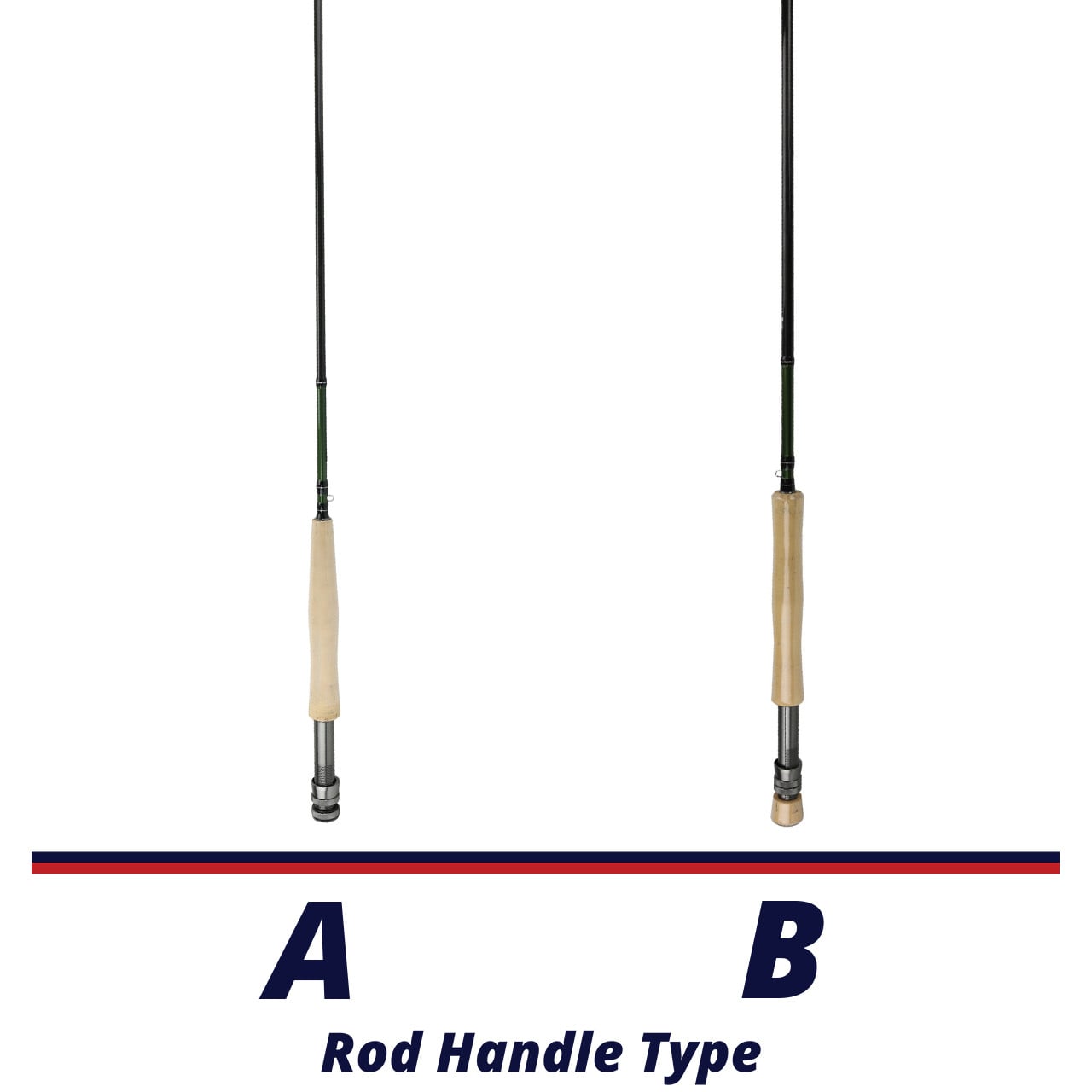 Daiwa Algonquin Travel Fly Rod handle comparison chart