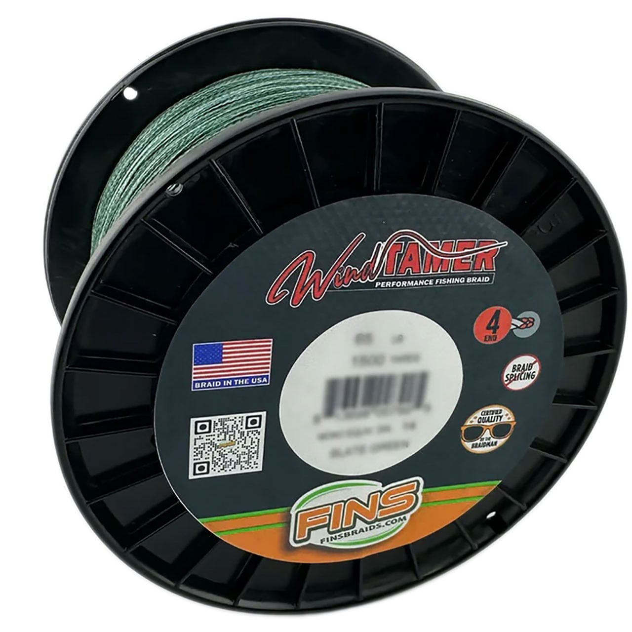 FINS Windtamer Braid Bulk Slate Green