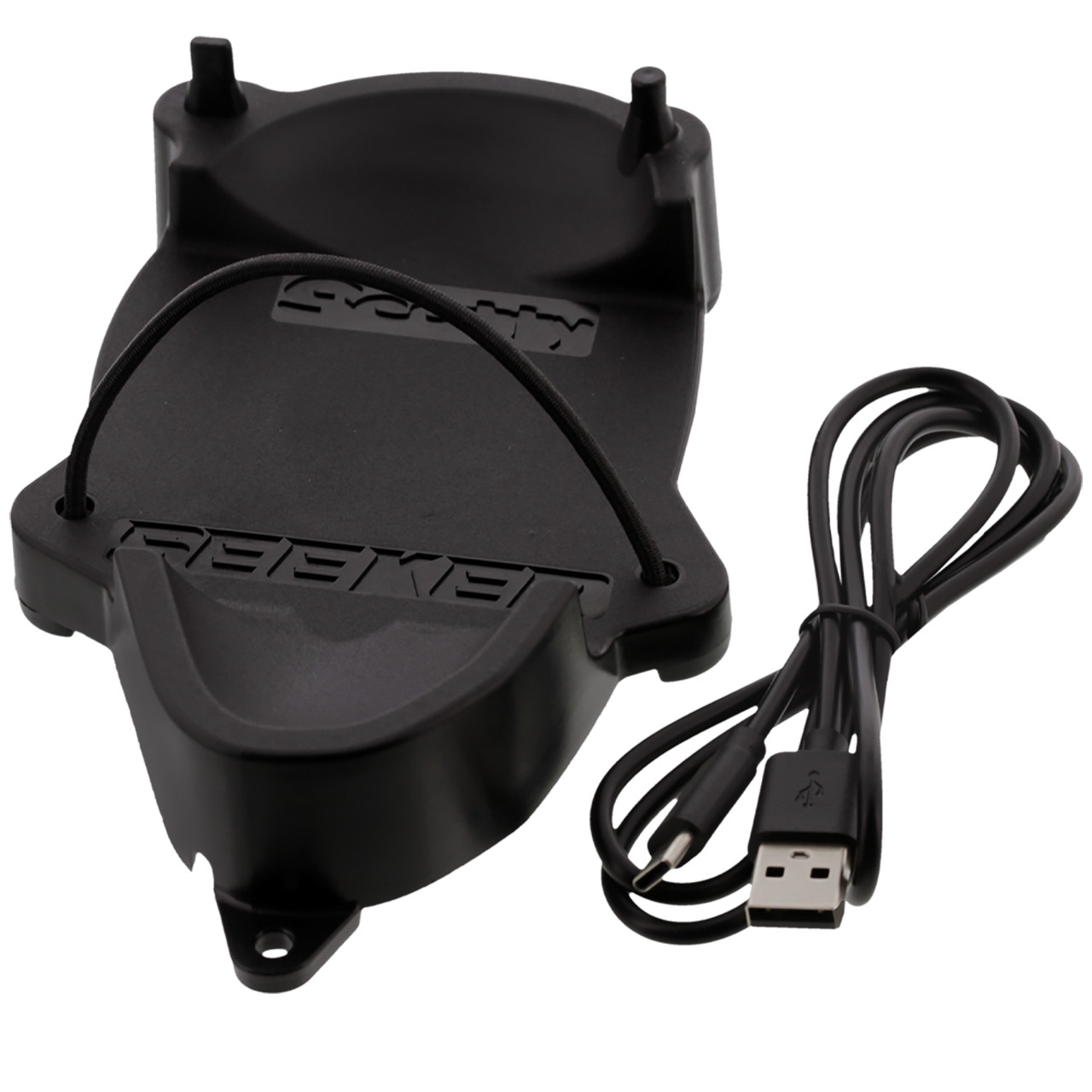Scotty Seeker 5000 wireless charger with USB connection, providing up to 40 hours of battery life for probe operation.