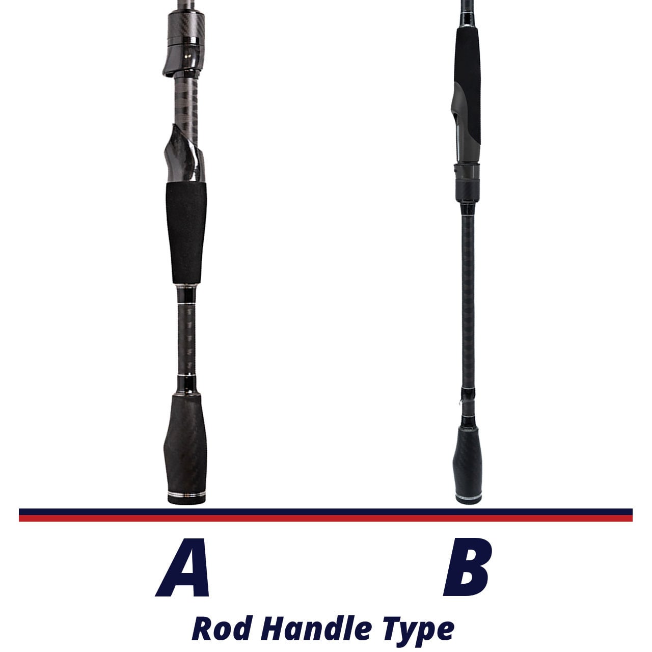 Level NGX Spinning Rods handle comparison chart