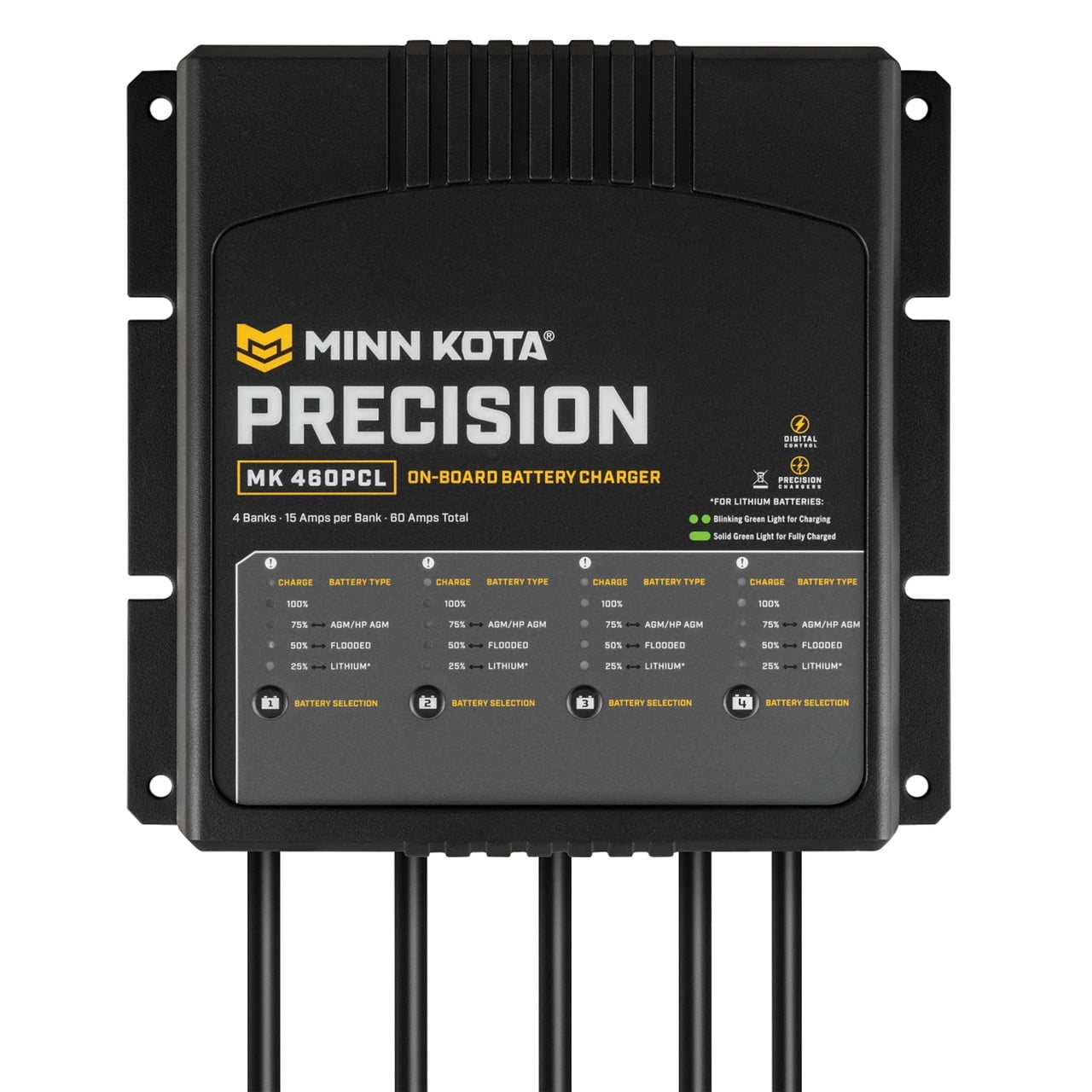 Minn Kota On-Board Precision Digital Chargers 4 Bank x 15 Amps