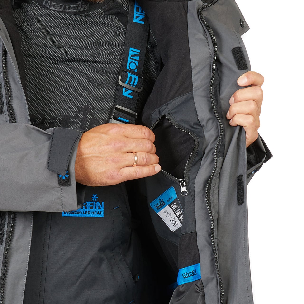 Norfin Evolution LED Float Parka inside pocket
