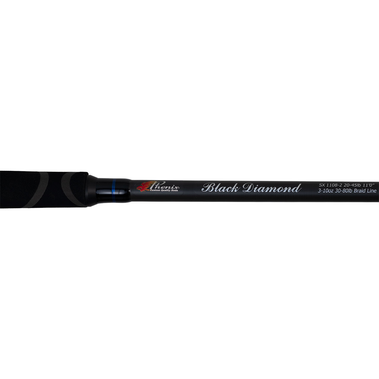 Phenix Black Diamond Surf Rods close up of blank