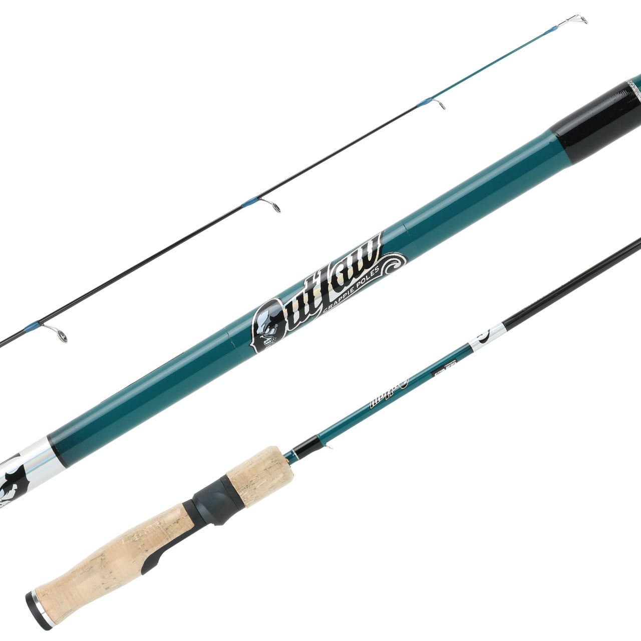 Outlaw Classic Crappie Rods OUT24T-BT5 showing guides, blank and handle