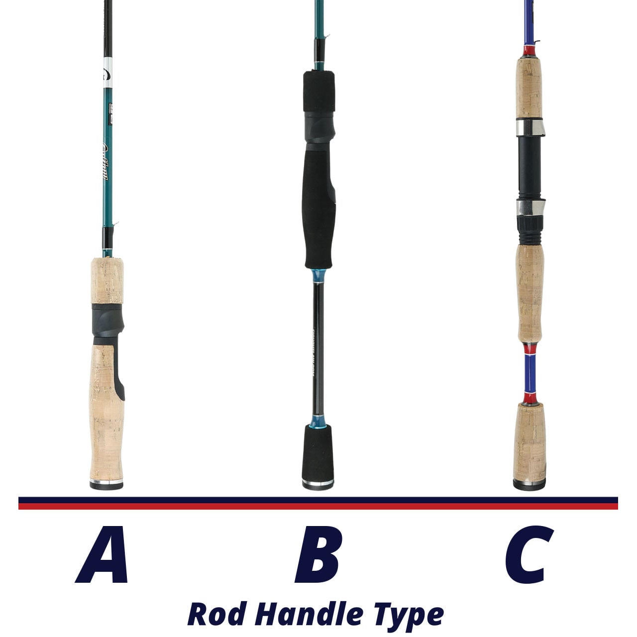 Outlaw 24T Crappie Rods handle comparison chart