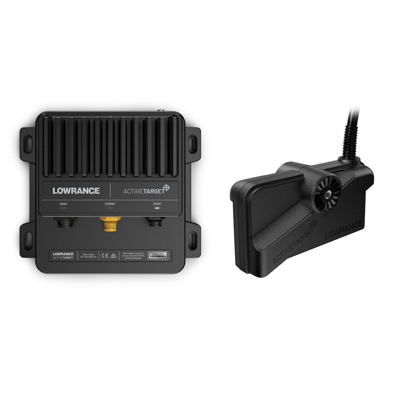 Lowrance Explorer Ice Shuttle Active Target Kit showing ActiveTarget attachment