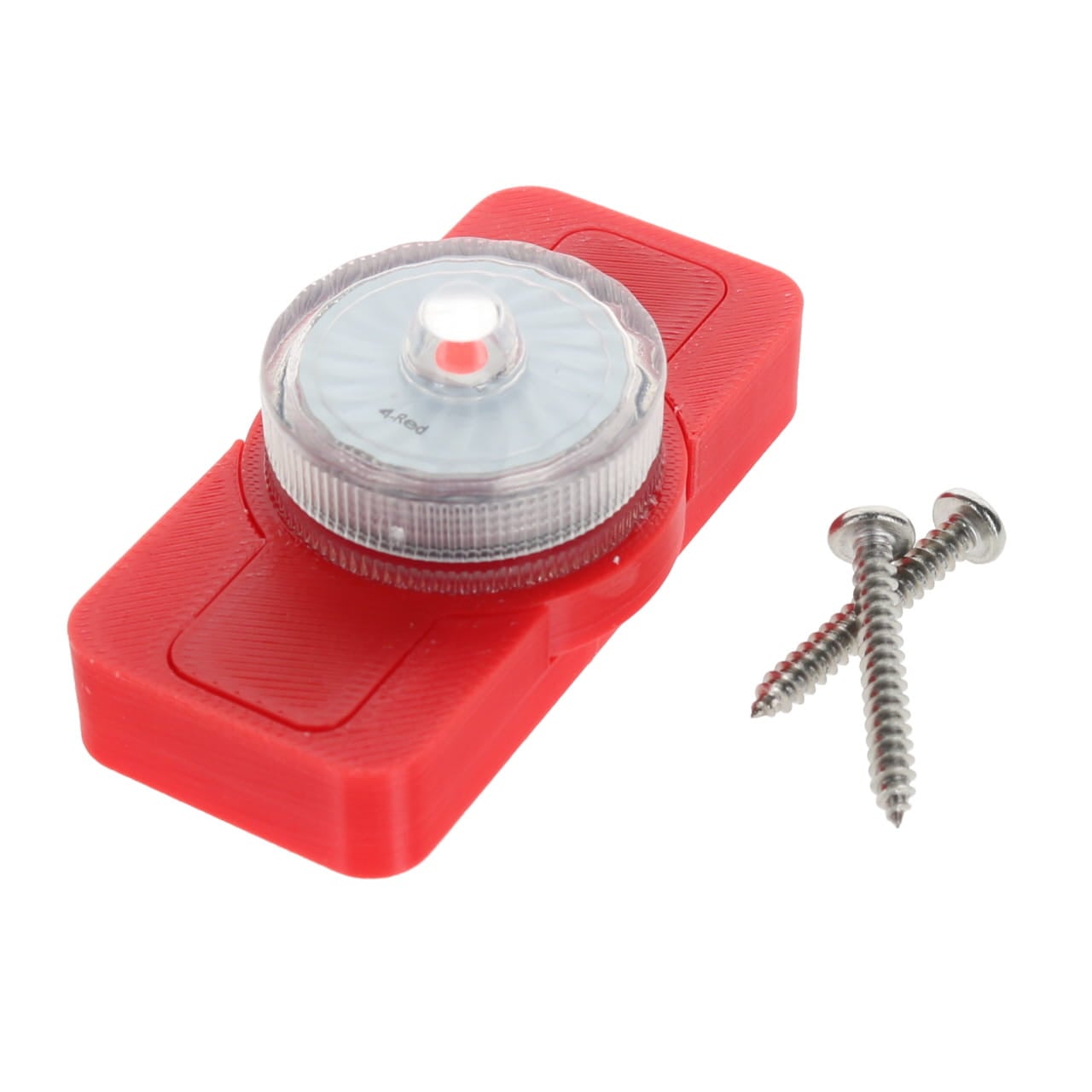 Lake Effect 3D Magnetic Planer Board Light - Tattle Flag Edition color Red with included mounting hardware
