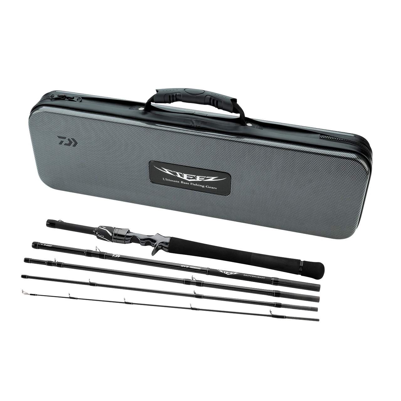 Daiwa Steez Travel Casting Rods 5 pieces and travel case