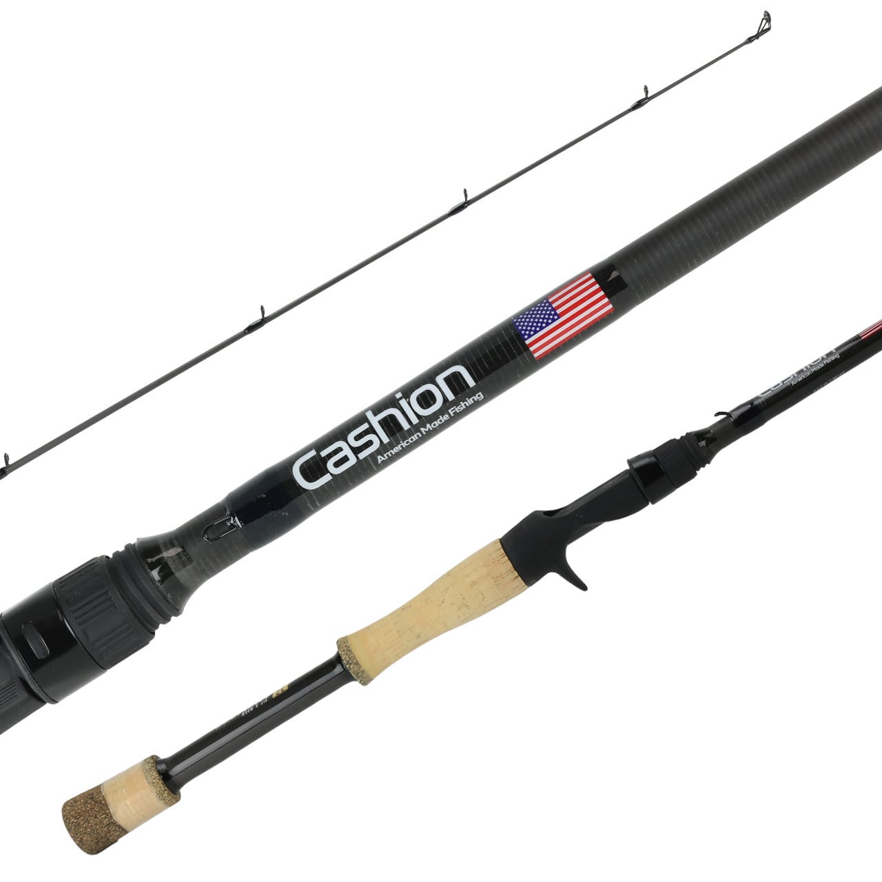 Cashion Element Z2 Casting Rod tri picture showing the guides, blank and handle
