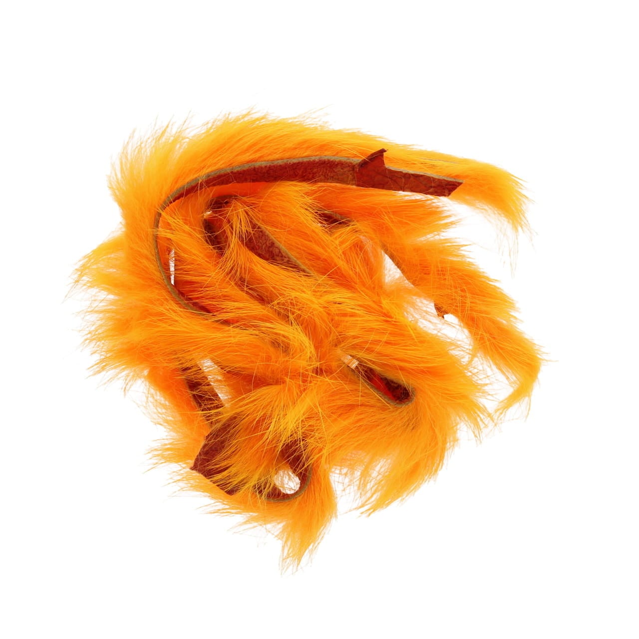 Wapsi Rabbit Zonker Magnum Cut Strips color Fluorescent Orange