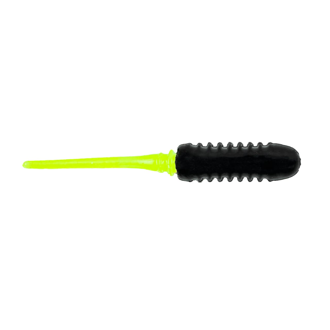 BaitFuel NanoSnak 2 in. Pintail Swimbait Crappie color Black Chartreuse