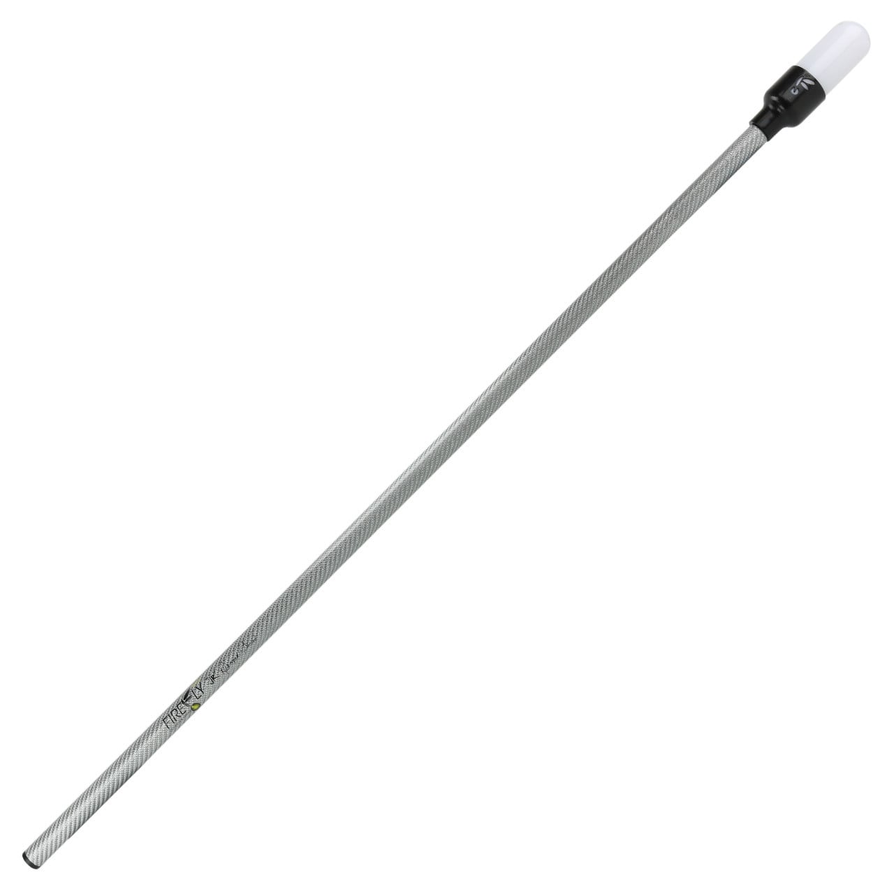 Firefly Marine Jr. Series Extendable Stern Light in silver, featuring a retractable carbon fiber pole and anti-glare lens