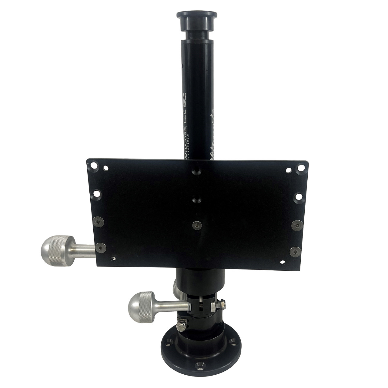 BeatDown Outdoors "The Ultimate" Battery Quick Release Mount back view with large knobs