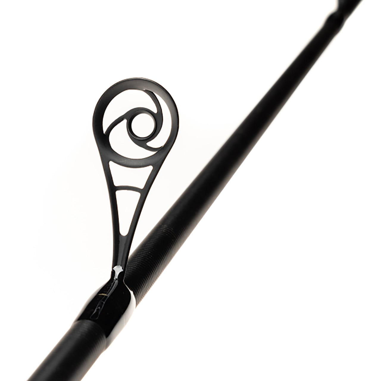 Great Lakes Finesse CX Spinning Rod close-up of AT Microwave Air Guide for casting distance and control.